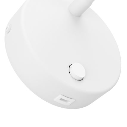 Eglo - Lampada da parete LED flessibile con USB LED/3,8W/230V bianca