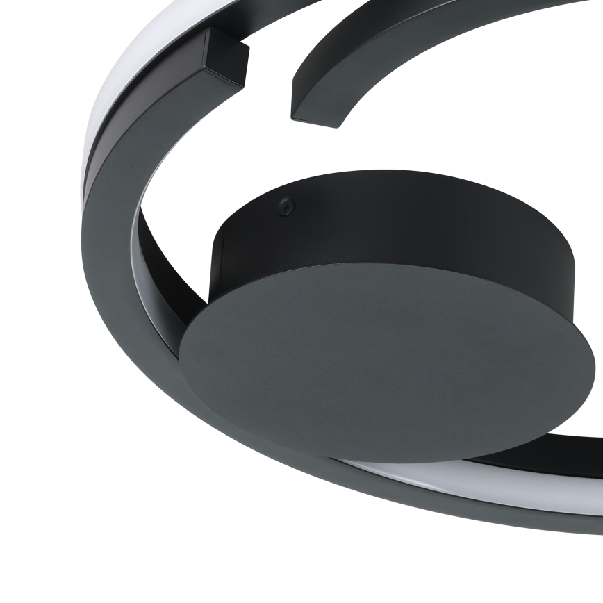 Eglo - LED-dimmbare Deckenleuchte 2xLED/20W/230V 2700-6500K Ø 48 cm schwarz + Fernbedienung