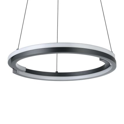 Eglo - Dimmbare LED-Hängeleuchte an Kabel 2xLED/20W/230V 2700-6500K pr. 48 cm schwarz + Fernbedienung