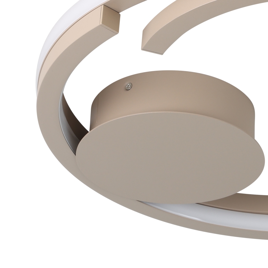 Eglo - Plafonnier LED dimmable 2xLED/20W/230V 2700–6500K Ø 48 cm beige + télécommande