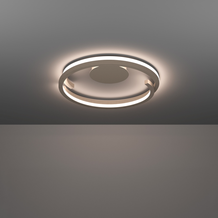 Eglo - Plafonnier LED dimmable 2xLED/20W/230V 2700–6500K Ø 48 cm beige + télécommande