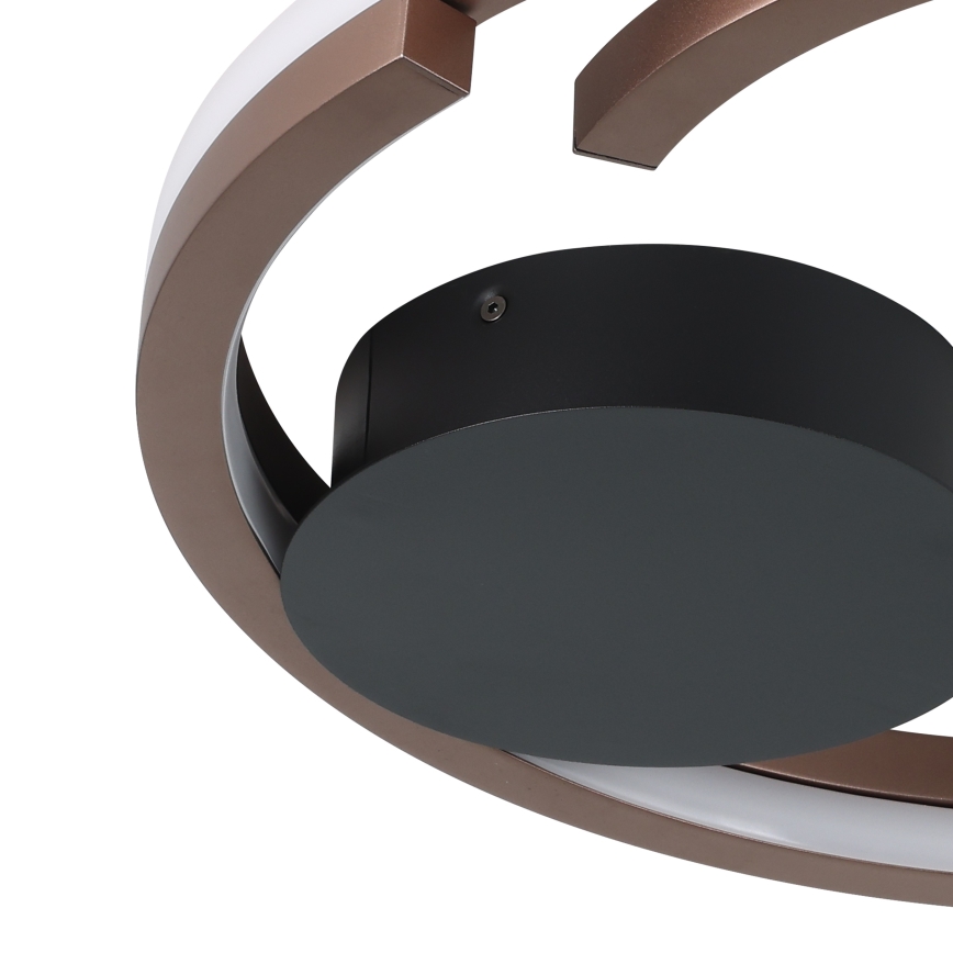 Eglo - Plafoniera a LED dimmerabile 2xLED/20W/230V 2700-6500K Ø 48 cm finitura bronzo + telecomando