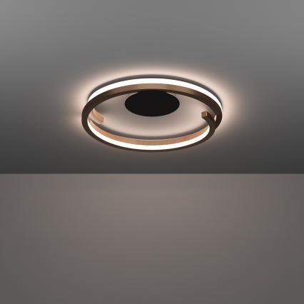Eglo - Plafoniera a LED dimmerabile 2xLED/20W/230V 2700-6500K Ø 48 cm finitura bronzo + telecomando
