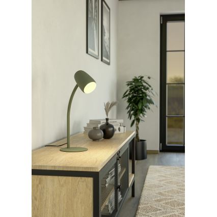 Eglo - Lampada da tavolo 1xE14/18W/230V verde