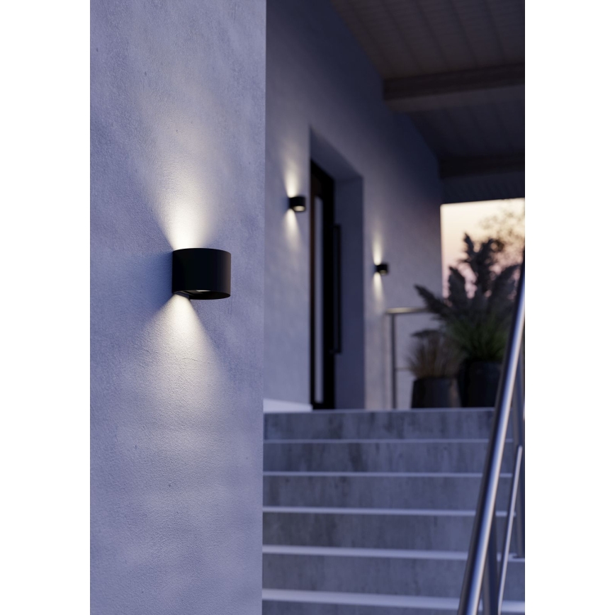 Eglo - Applique LED da esterno 2xLED/2,8W/230V IP54 nera