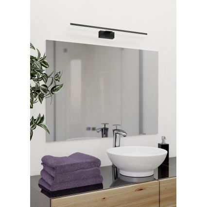 Eglo - LED-Badspiegelleuchte LED/10W/230V 3000/4000/6500K 60 cm IP44 schwarz