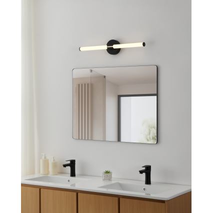Eglo - Éclairage LED pour miroir de salle de bains, 11 W, 230 V, températures de couleur 3000/4000/6500 K, 60 cm, IP44, noir