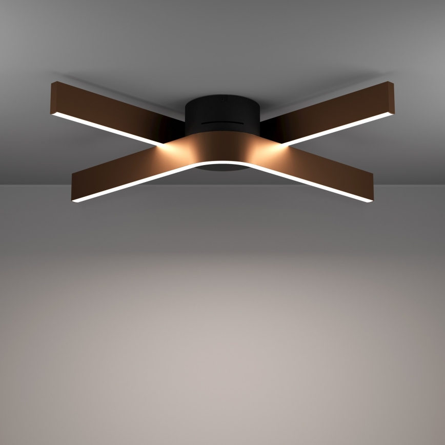 Eglo - LED RGBW dimmbare Deckenleuchte 2xLED/18W/230V 2700-6500K kupfer/schwarz