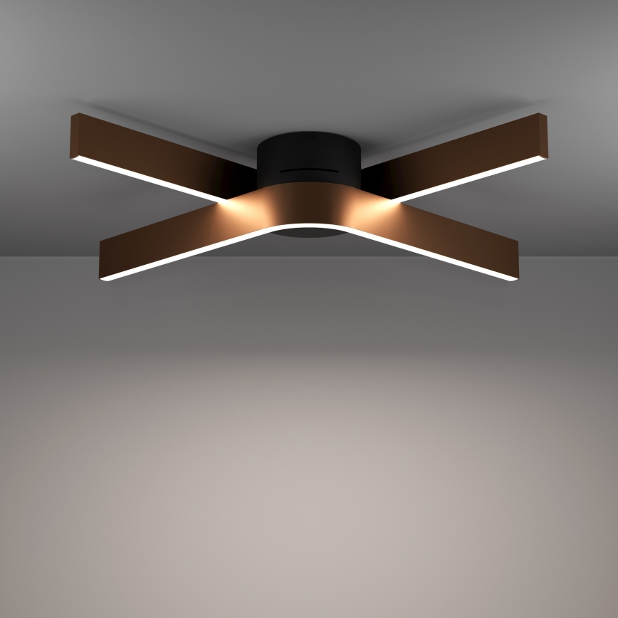 Eglo - Plafonnier LED RGBW dimmable 2xLED/18W/230V 2700-6500K cuivré/noir