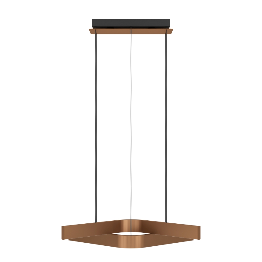 Eglo - Lampadario a sospensione LED RGBW dimmerabile con cavo 2xLED/18W/230V rame/nero
