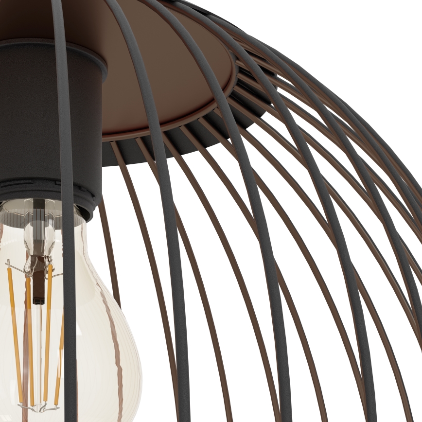Eglo - Lampadario a sospensione con cavo 1xE27/60W/230V nero