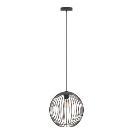 Eglo - Suspension sur câble 1xE27/60W/230V noire