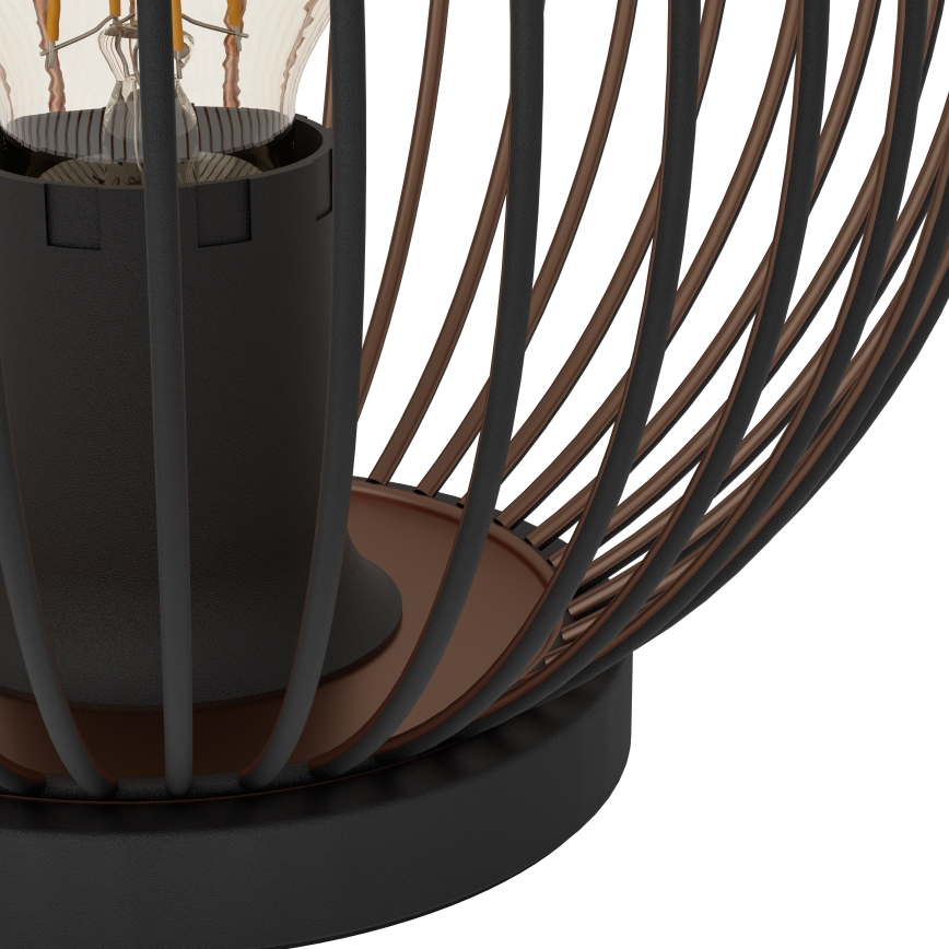 Eglo - Lampada da tavolo 1xE27/60W/230V nera