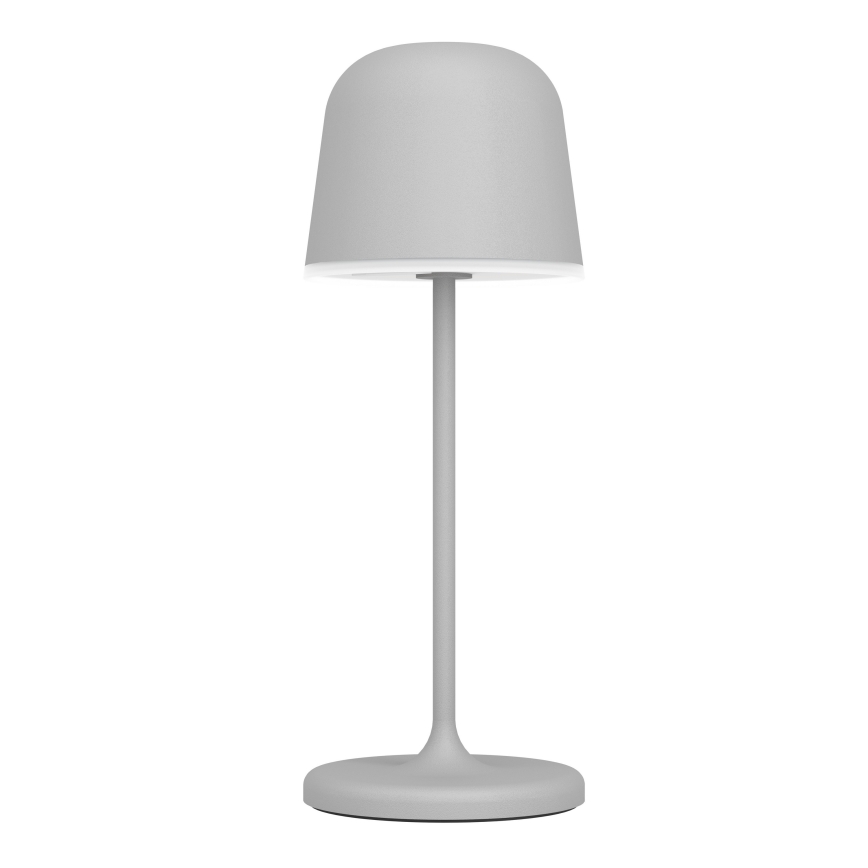 Eglo - Lampada da tavolo ricaricabile da esterno dimmerabile a LED con controllo a sfioramento LED/1,8W/5V 2500/3000/4000K 2500 mAh IP54 grigio