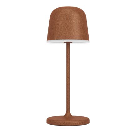 Eglo - Lampada da tavolo ricaricabile per esterni a sfioramento dimmerabile LED/1,8W/5V 2500/3000/4000K 2500 mAh IP54 marrone