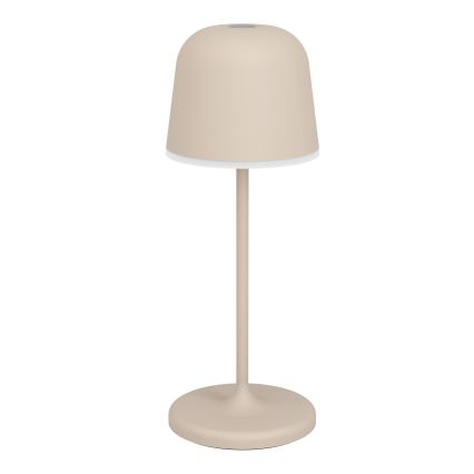 Eglo - Lampada da tavolo ricaricabile da esterno a LED, dimmerabile, con controllo touch LED/1,8W/5V 2500/3000/4000K 2500 mAh IP54 crema