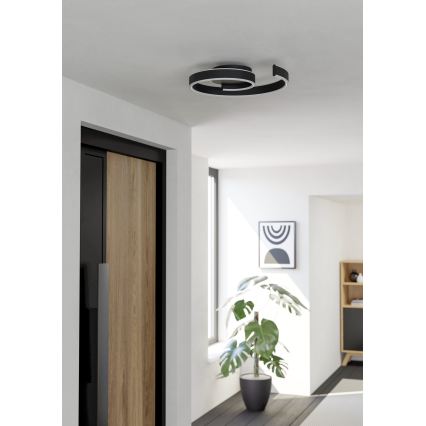 Eglo - Plafoniera LED RGBW dimmerabile a soffitto LED/37W/230V 3000-6500K nero