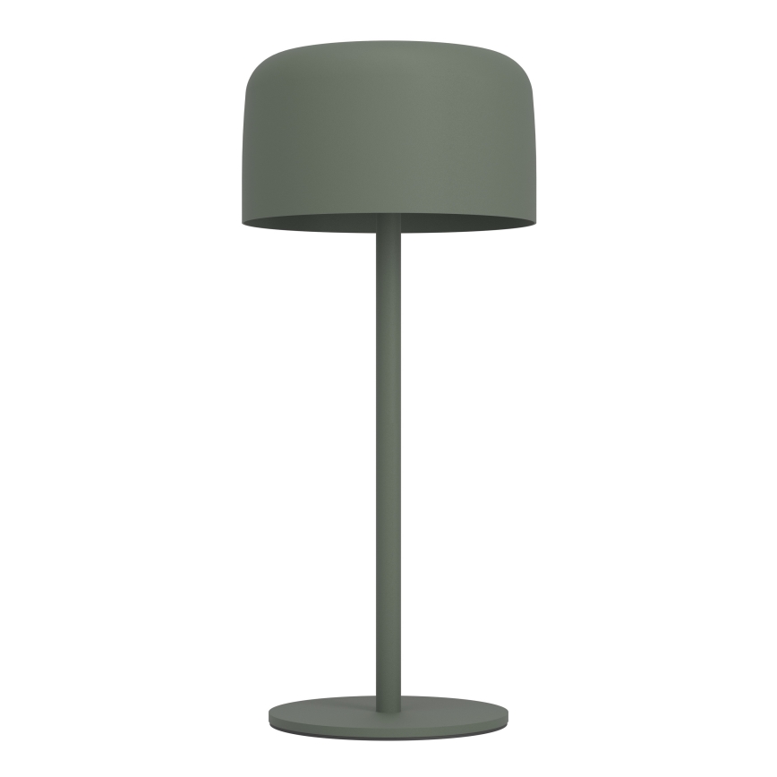 Eglo - Lampada da tavolo solare ricaricabile a LED con comando a sfioramento, 2,8 W, 3,7 V, 1800 mAh, IP44, verde