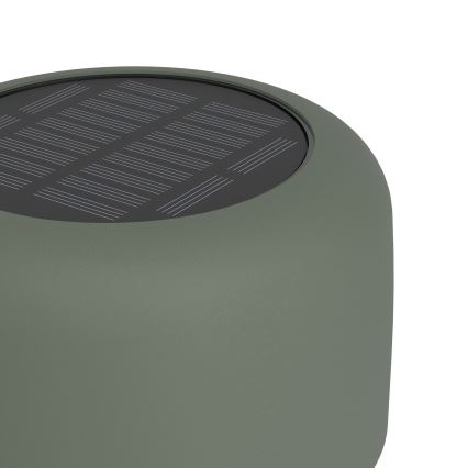 Eglo - Lampada da tavolo solare ricaricabile a LED con comando a sfioramento, 2,8 W, 3,7 V, 1800 mAh, IP44, verde