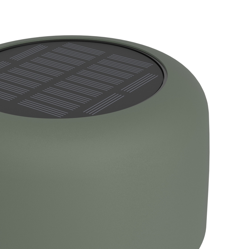 Eglo - Lampada da tavolo solare ricaricabile a LED con comando a sfioramento, 2,8 W, 3,7 V, 1800 mAh, IP44, verde