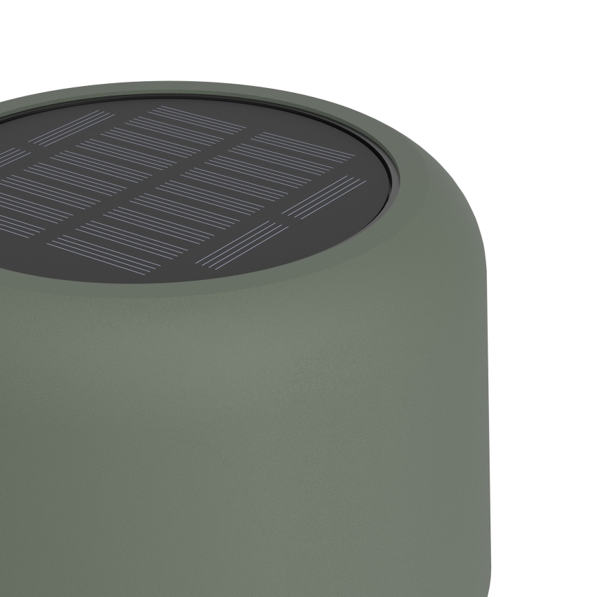 Eglo - Lampe sur pied LED solaire tactile rechargeable, 2,8 W / 3,7 V, 1800 mAh, IP44, verte