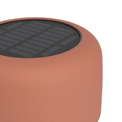 Eglo - Lampada da tavolo solare ricaricabile a LED a sfioramento, LED/2,8W/3,7V 1800 mAh IP44, arancione