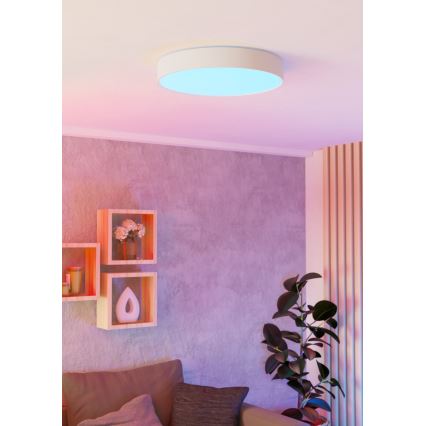 Eglo - Plafonnier LED RGBW dimmable LED/26W/230V 2700-6500K Ø 49 cm blanc