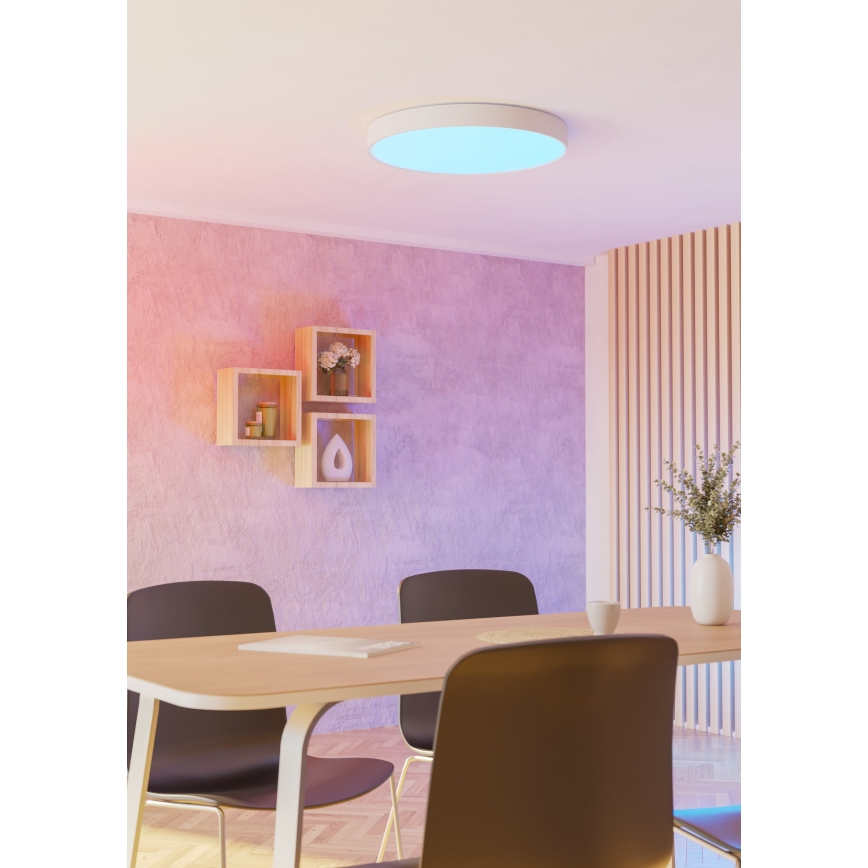 Eglo - Plafoniera LED RGBW dimmerabile LED/36,5W/230V 2700-6500K diam. 69 cm bianco