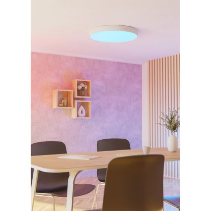 Eglo - Plafonnier LED RGBW dimmable/36,5W/230V 2700-6500K Ø 69 cm blanc