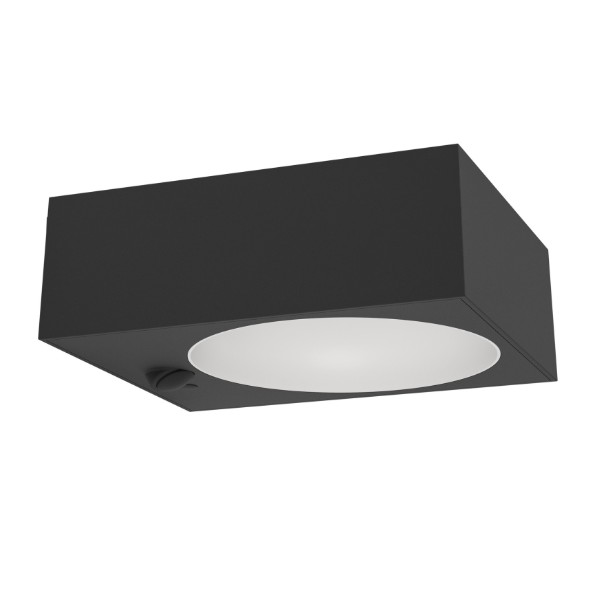 Eglo - Luminaire solaire LED avec capteur LED/6,5 W/3,7 V 2000 mAh noir