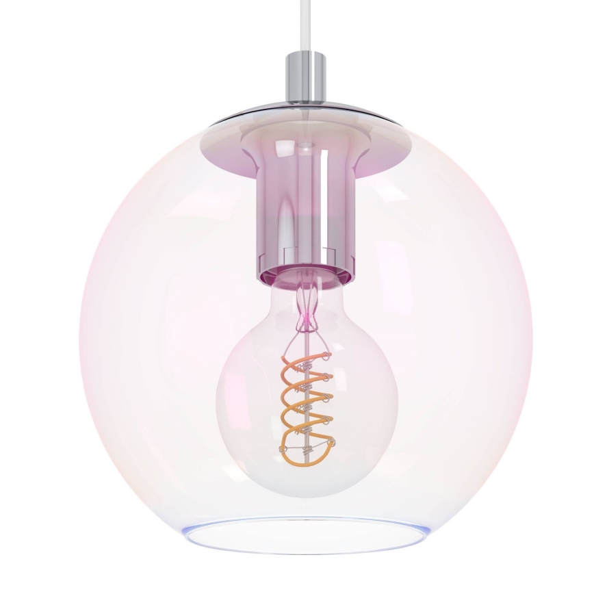 Eglo - Lampadario a sospensione con cavo 10xE27/60W/230V cromo lucido