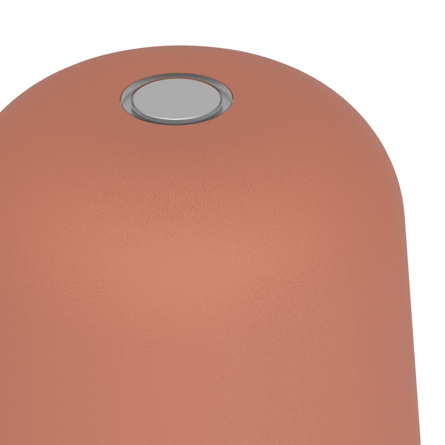 Eglo - Lampada da tavolo ricaricabile LED dimmerabile per esterni, a sfioramento, LED/1,8W/5V 2500/3000/4000K 2500 mAh IP54 arancione
