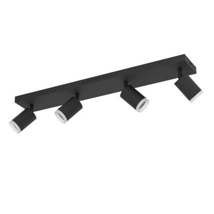 Eglo - Spot LED RGBW dimmable 4xLED/3,7W/230V 2700-6500K noir