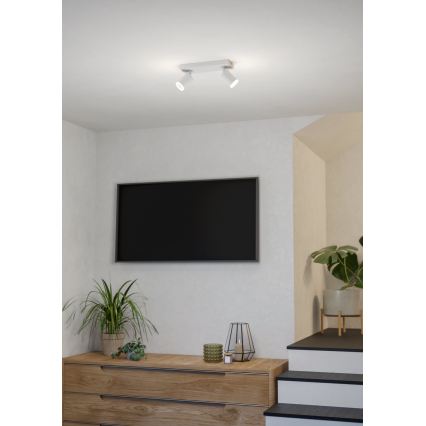 Eglo - LED RGBW dimmbarer Einbaustrahler 2xLED/3,7W/230V 2700-6500K weiß