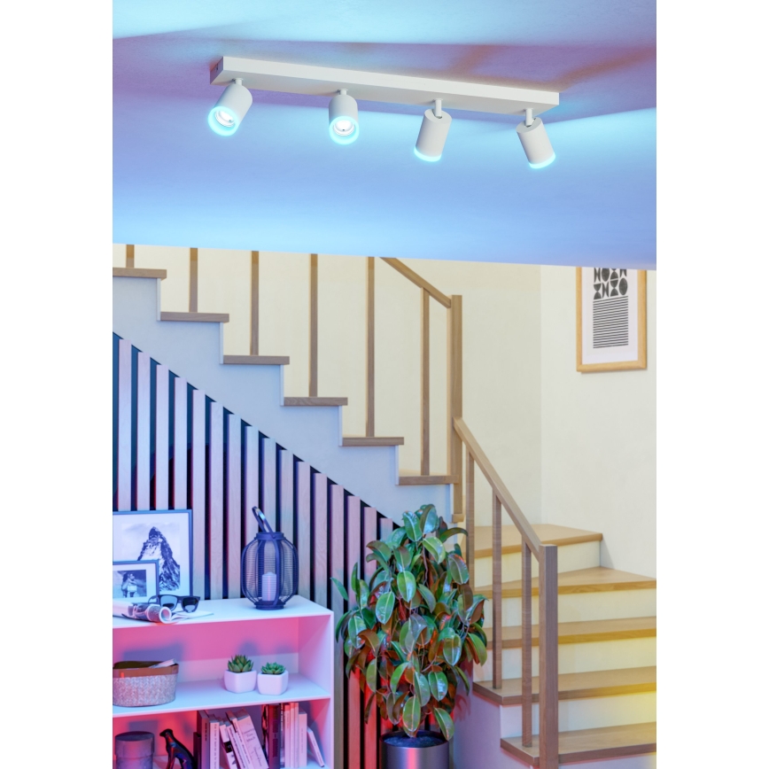 Eglo - LED RGBW dimmbarer Einbaustrahler 4xLED/3,7W/230V 2700-6500K weiß