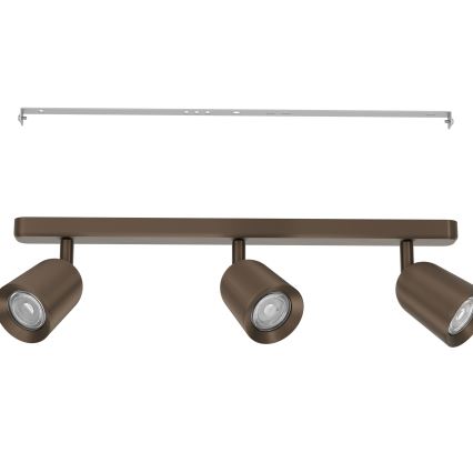 Eglo - Spot orientable 3xGU10/10W/230V finition bronze