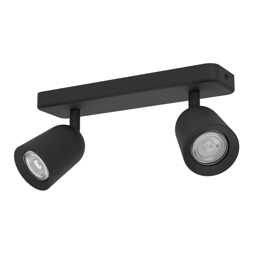 Eglo - Spotleuchte 2xGU10/10W/230V schwarz