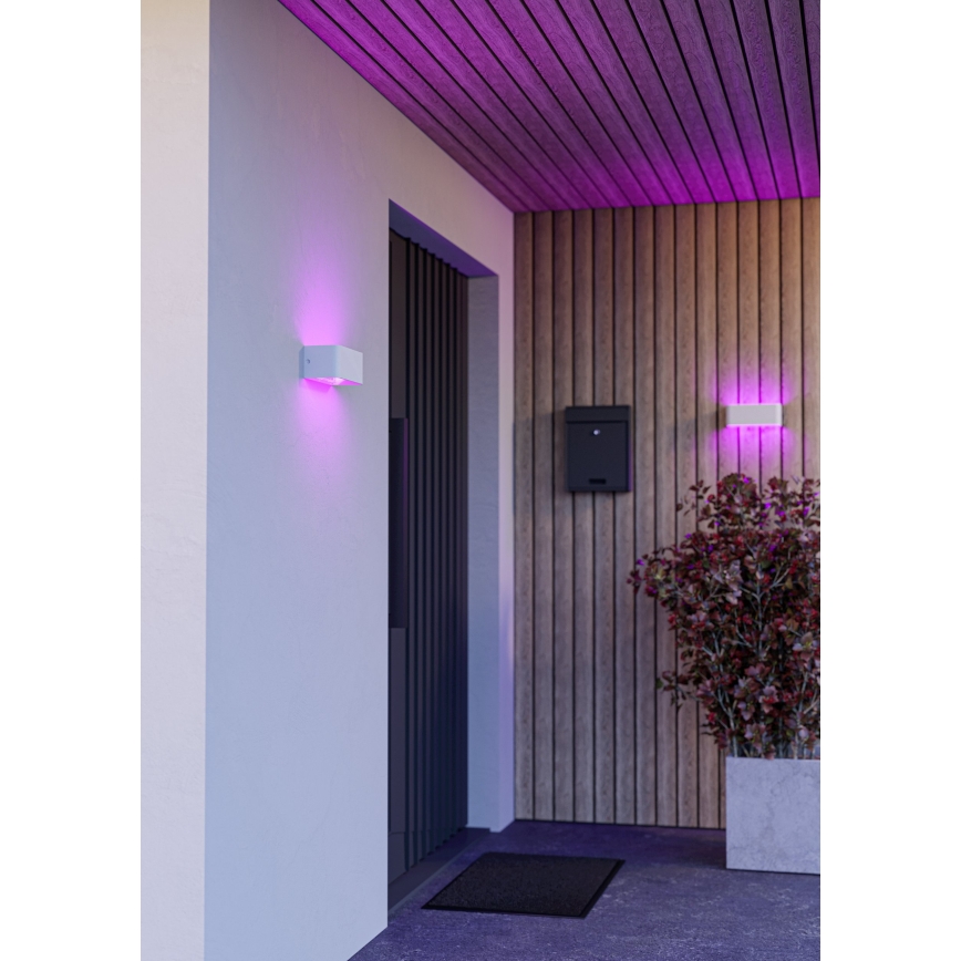Eglo - Applique da esterno dimmerabile LED RGBW LED/10W/230V 2700–6500K IP55 bianco