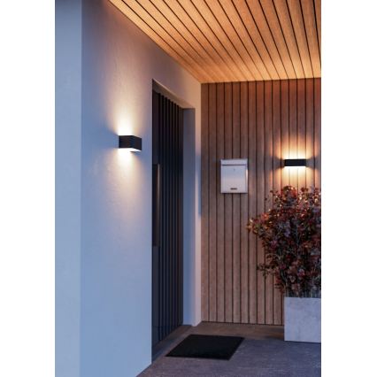 Eglo - Applique da esterno dimmerabile LED RGBW LED/10W/230V 2700-6500K IP55 nero