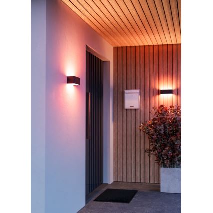 Eglo - Applique murale d'extérieur LED RGBW dimmable LED/10W/230V 2700-6500K IP55 noire