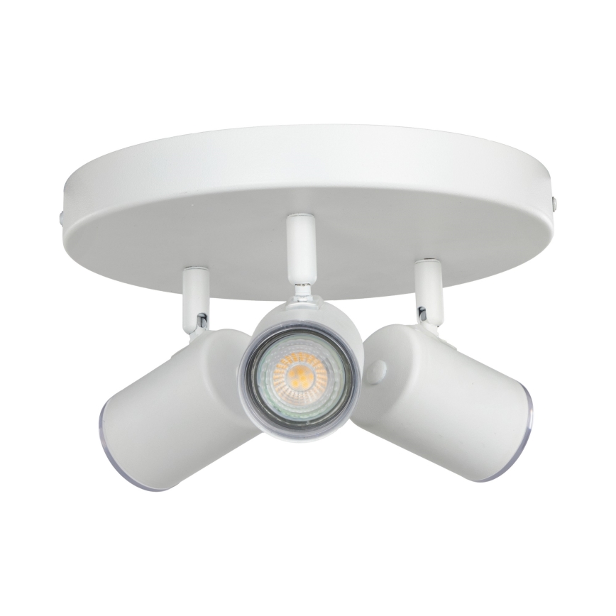 Eglo - Badezimmer-Spotleuchte 3xGU10/5W/230V Ø 25 cm IP44 weiß