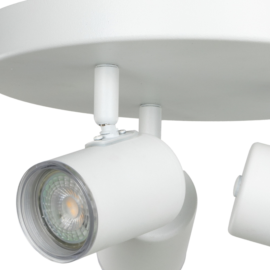 Eglo - Faretto da bagno 3x GU10/5W/230V Ø 25 cm IP44, bianco