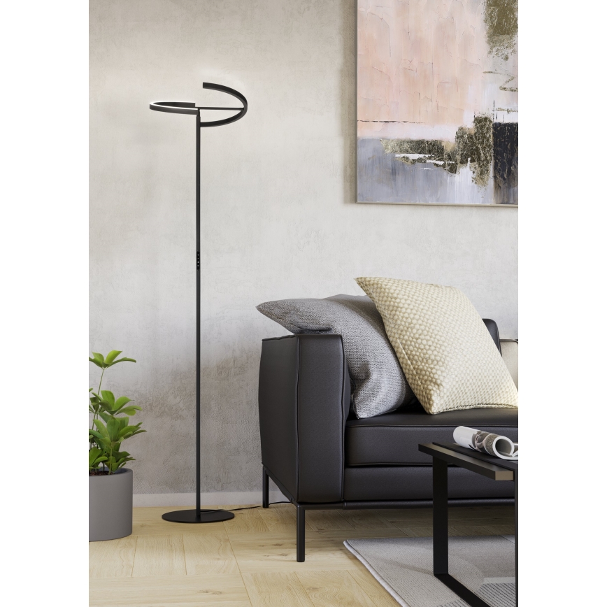 Eglo - Lampada da terra dimmerabile a LED 2xLED/8,8W/230V nera