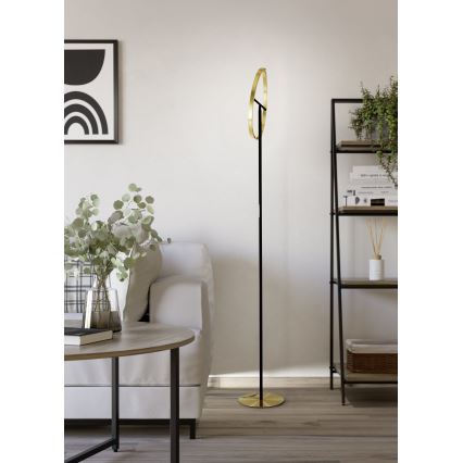 Eglo - Lampada da terra dimmerabile a LED 2xLED/8,8W/230V oro/nero