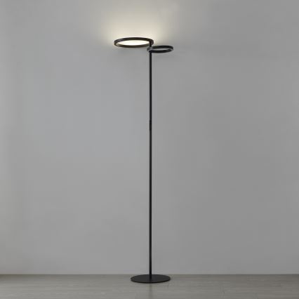 Eglo - Lampada da terra dimmerabile a LED LED/16W/230V + LED/12W nera