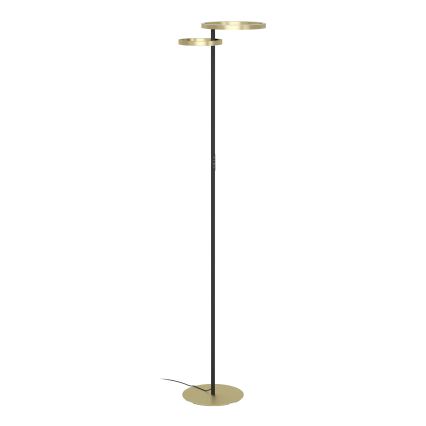 Eglo - Lampada da terra LED dimmerabile LED/16W/230V + LED/12W oro/nero