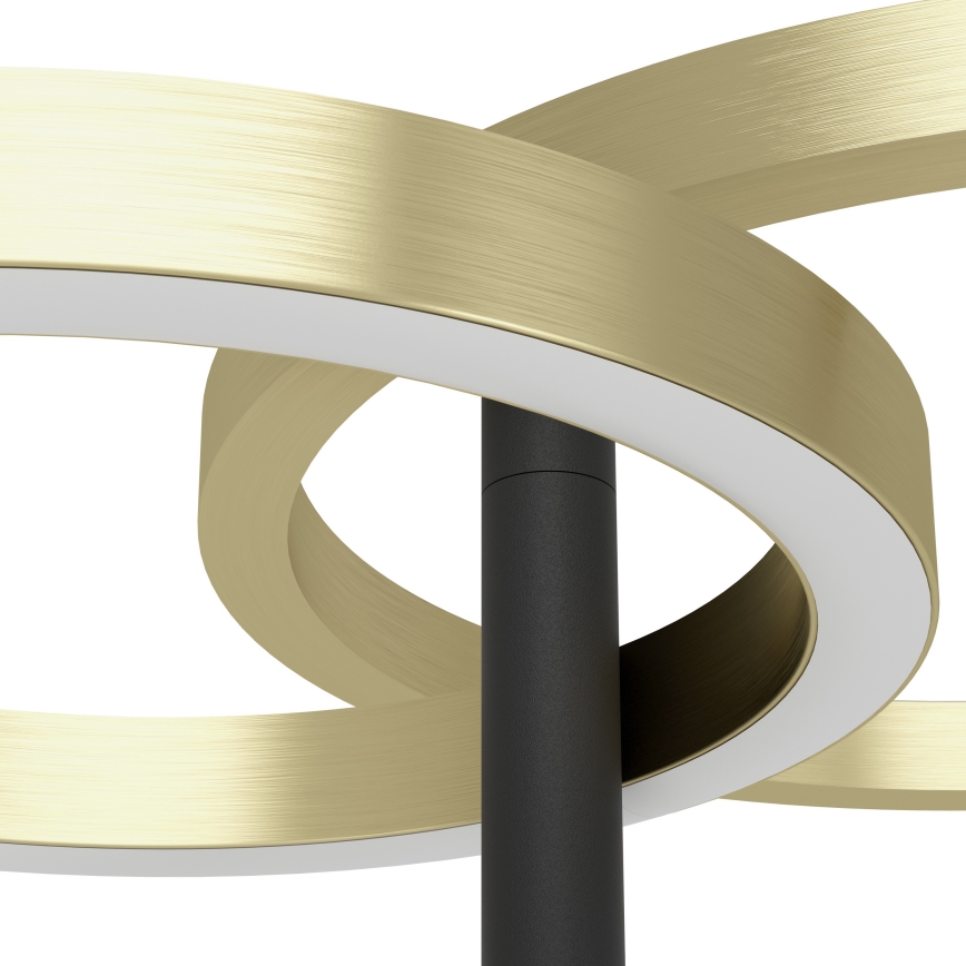 Eglo - Lampada da terra LED dimmerabile LED/16W/230V + LED/12W oro/nero
