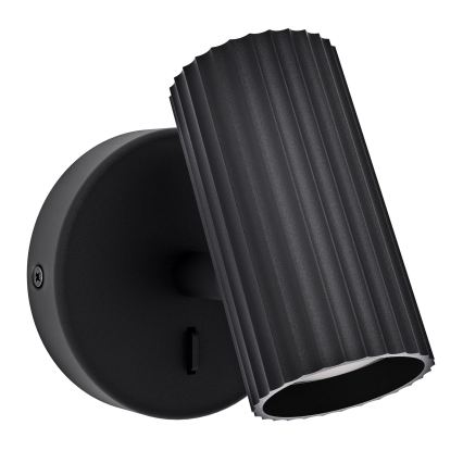 Eglo - Applique murale spot 1xGU10/5W/230V noire
