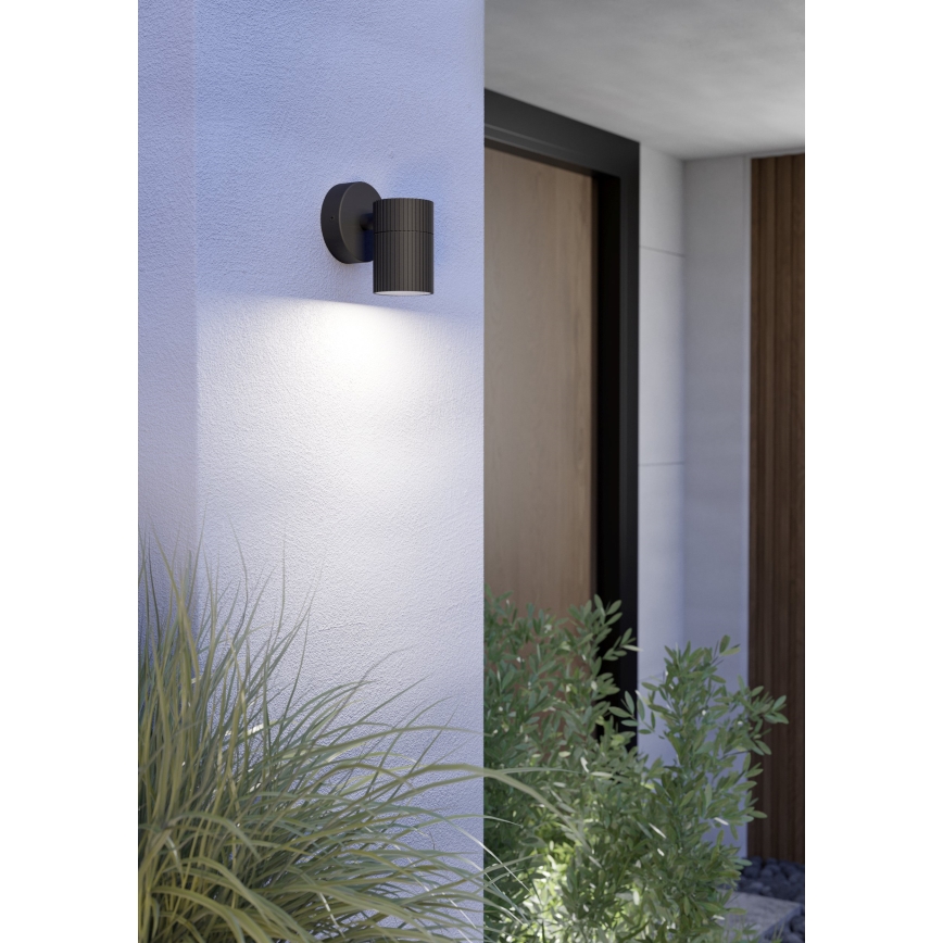 Eglo - Applique murale d'extérieur 1xGU10/28W/230V IP44 noire
