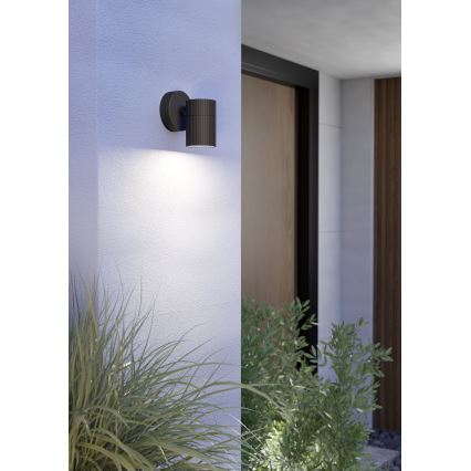 Eglo - Außenwandleuchte 1xGU10/28W/230V IP44 schwarz